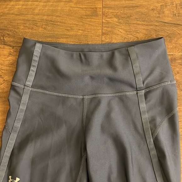 Under Armour Compression Heatgear Breathable Contrast Mesh Yoga Leggings, Sz. S. - Picture 3 of 7